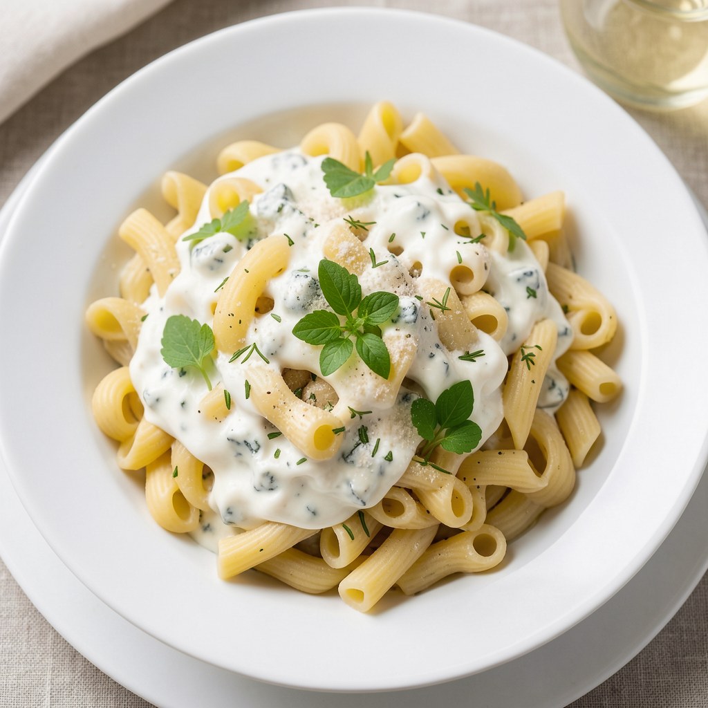 makaron wstążki z gorgonzolą
