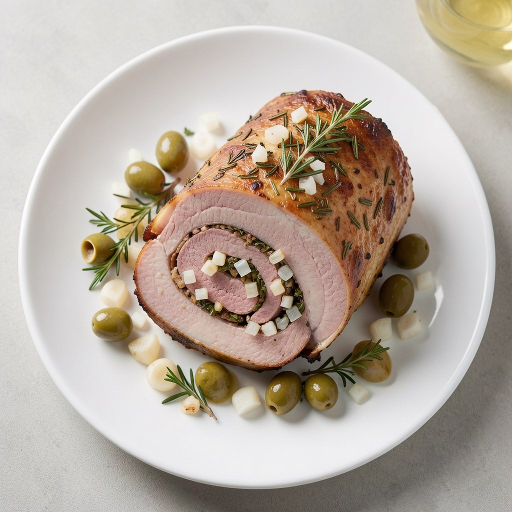Boczek pieczony z ziołami