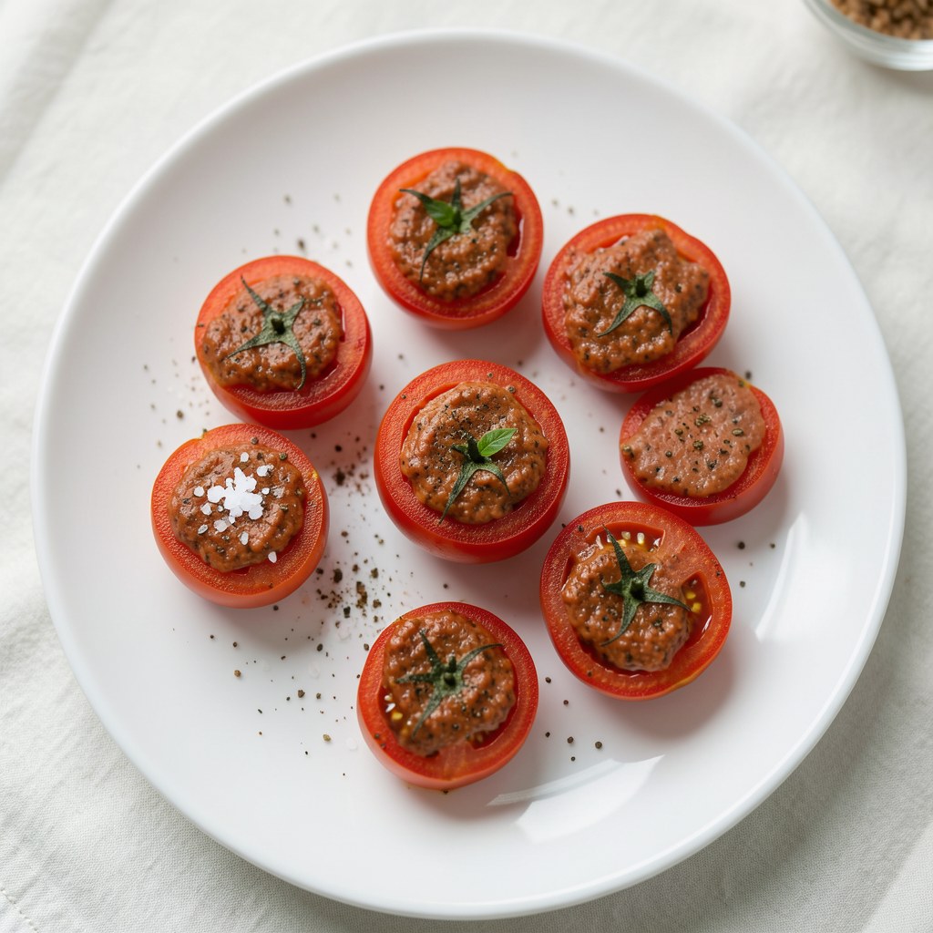 pomidory faszerowane różnymi pastami