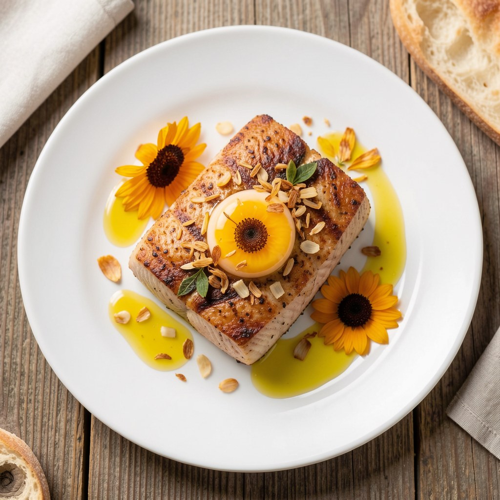 Filet rybny ze słonecznikiem