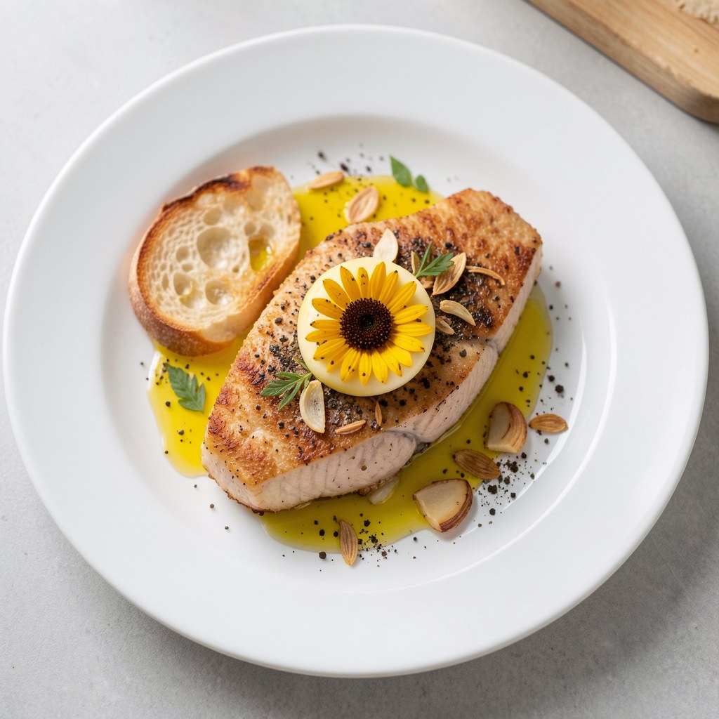 Filet rybny ze słonecznikiem