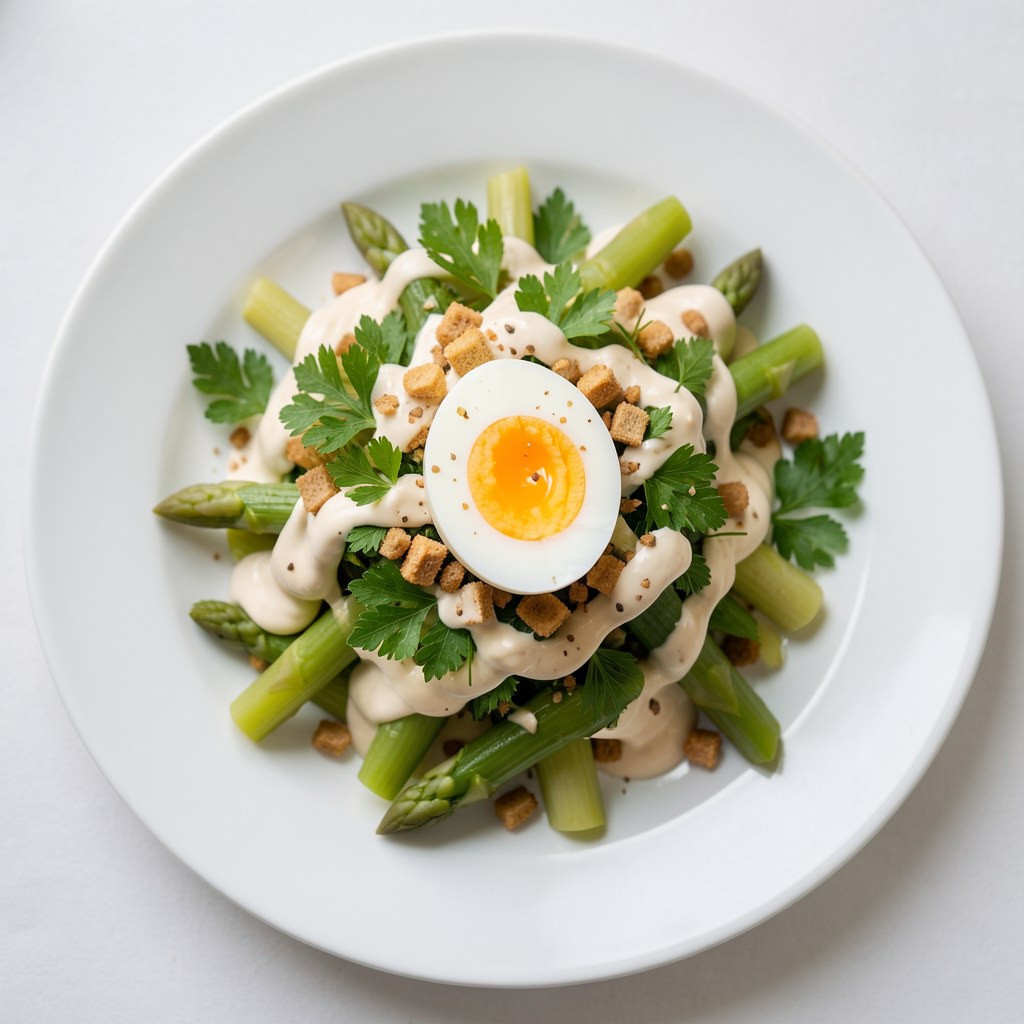 Sałatka ze szparagów i jajek
