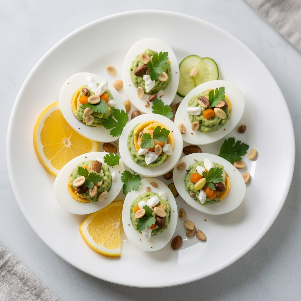Jajka faszerowane awokado