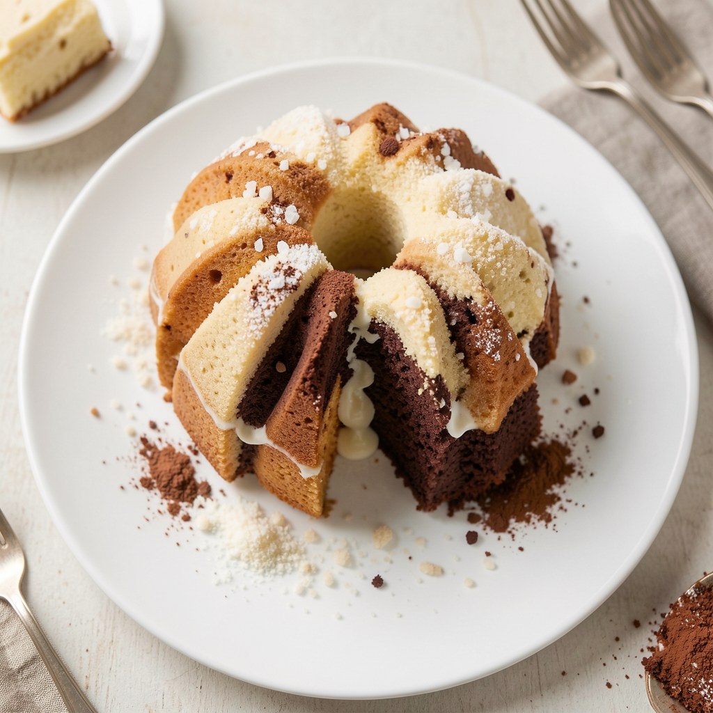 Dwukolorowa babka piaskowa