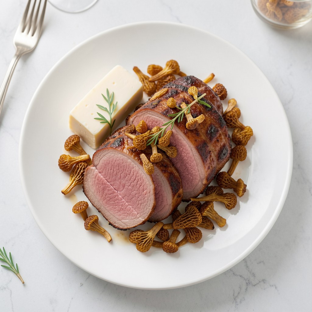 Mój schab - pieczony z morelami