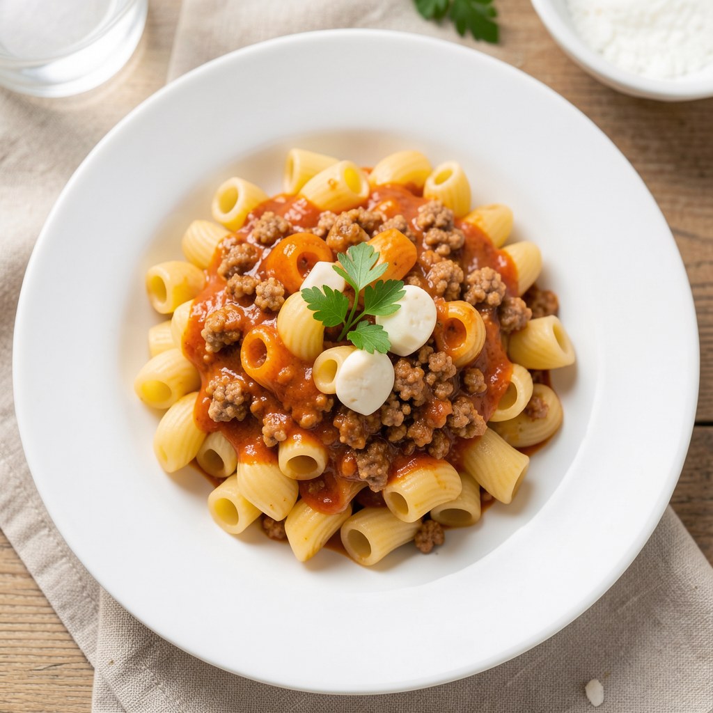 Makaron z mięsem