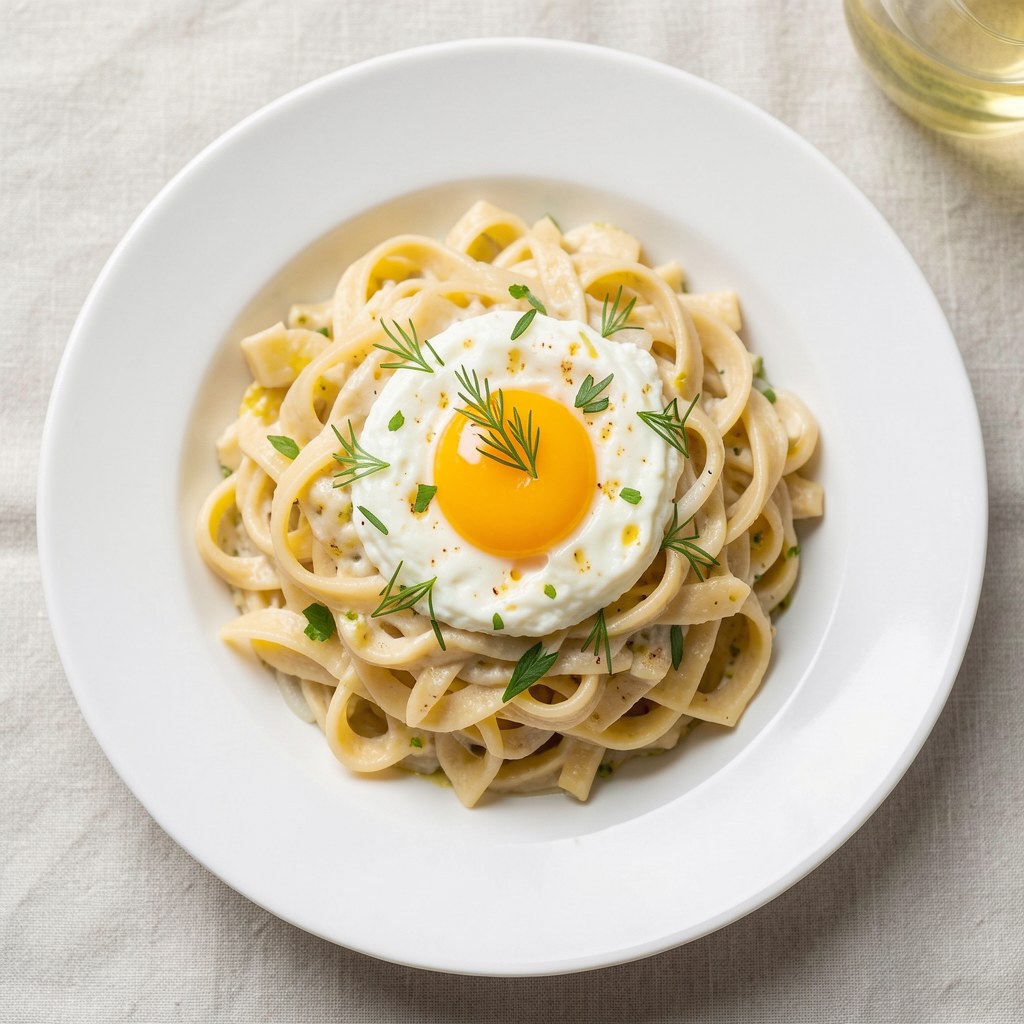 Pasta z jaj z cebulką