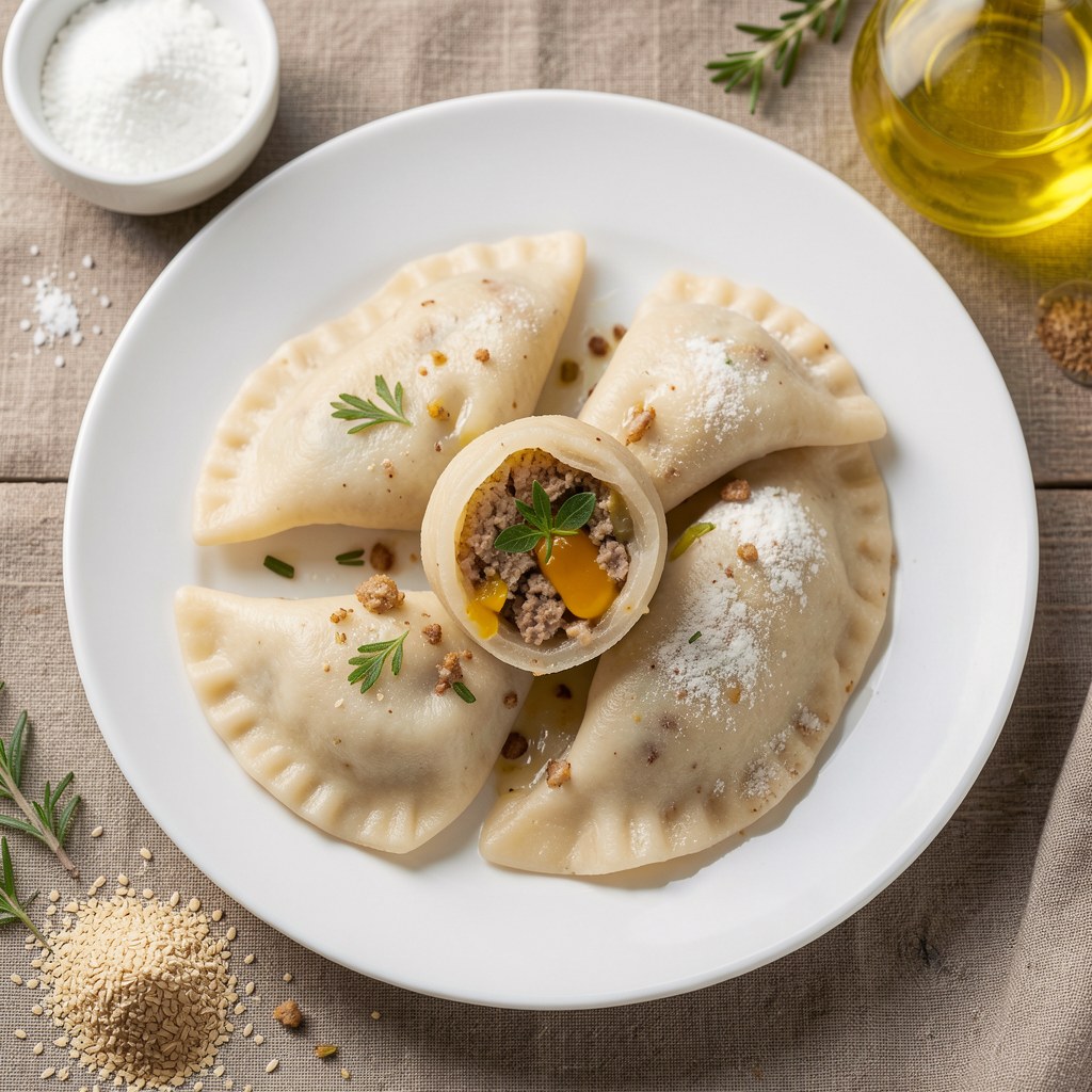 Pierogi z pasztetową