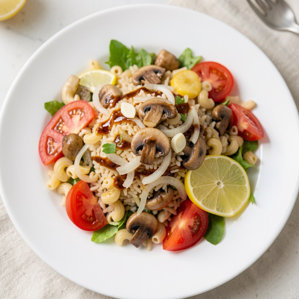 Sałatka z makaronu ryżowego