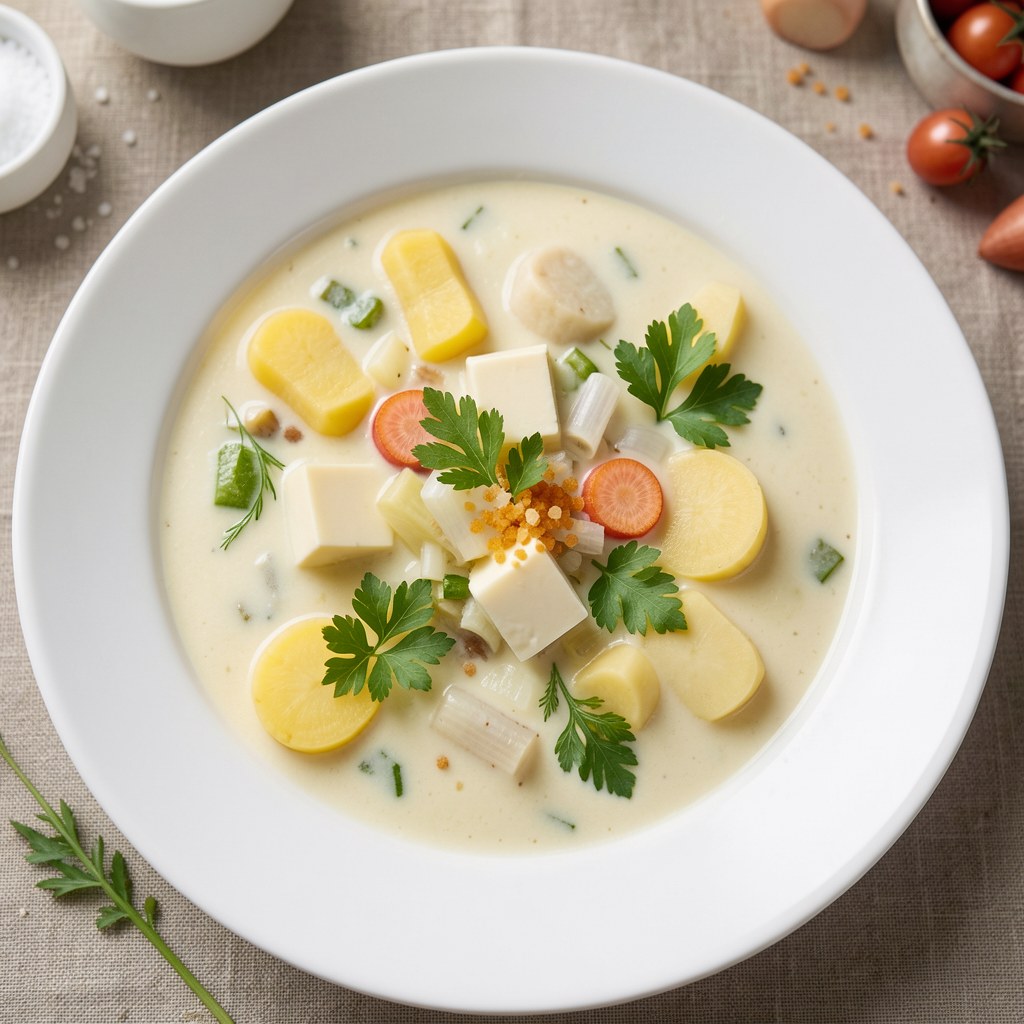 Zupa ziemniaczano-selerowa z chrzanem