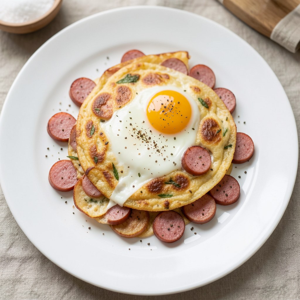Jajecznica z kiełbasą