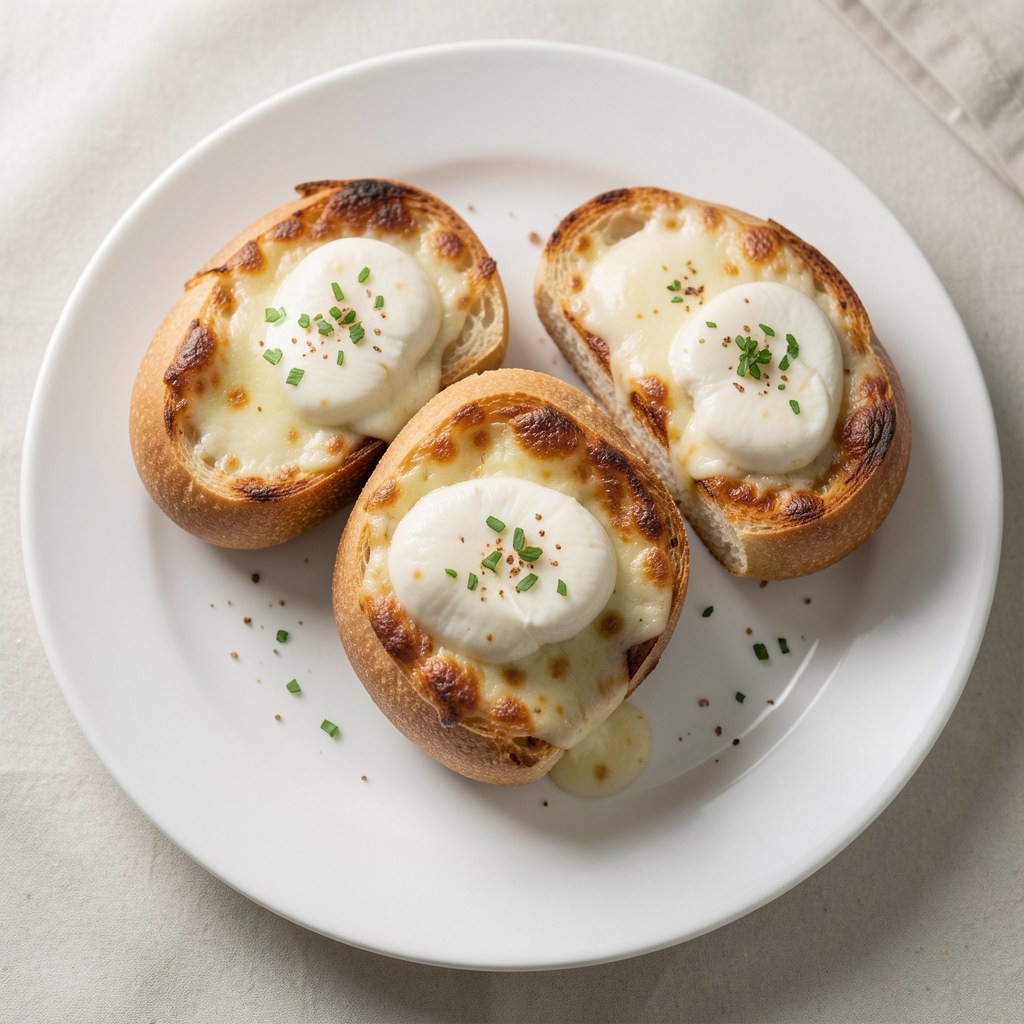 chleb zapiekany z mozarellą