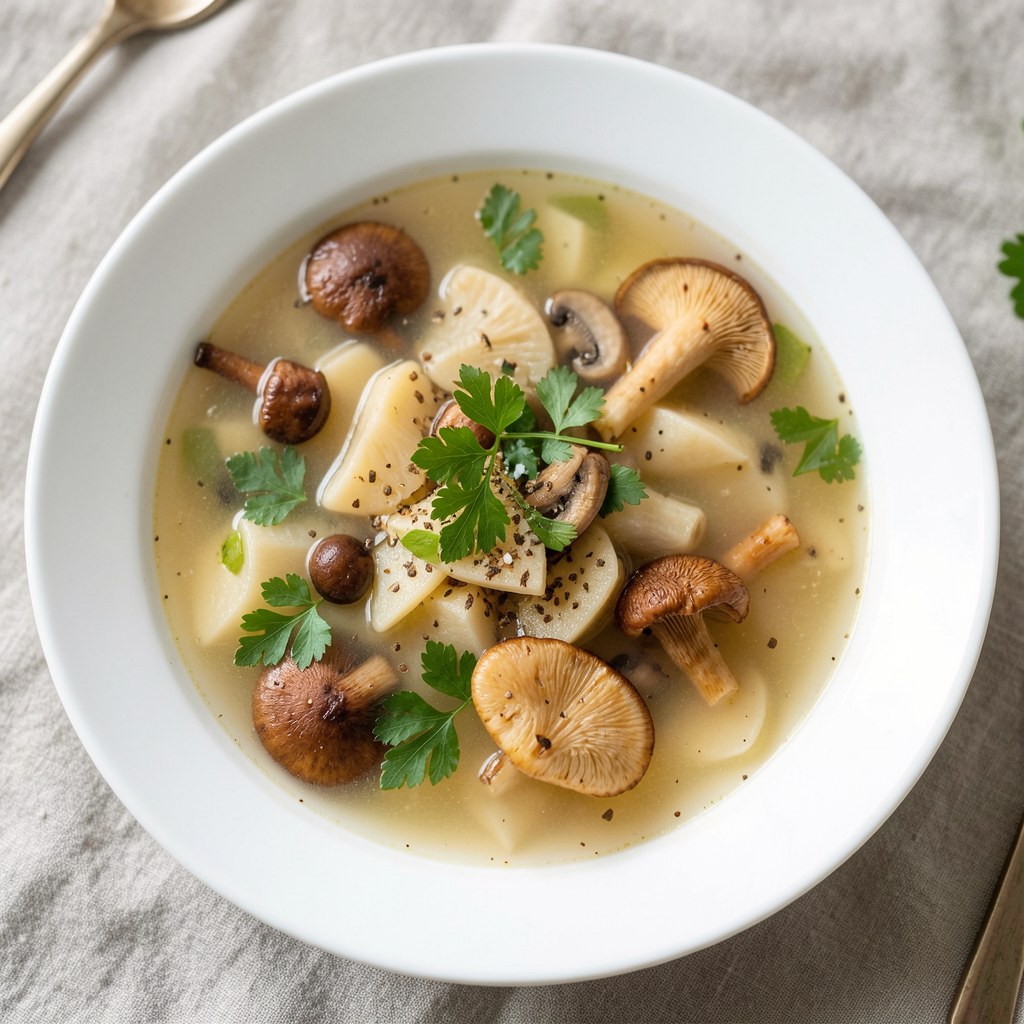 klarowny krupnik z pęczaku