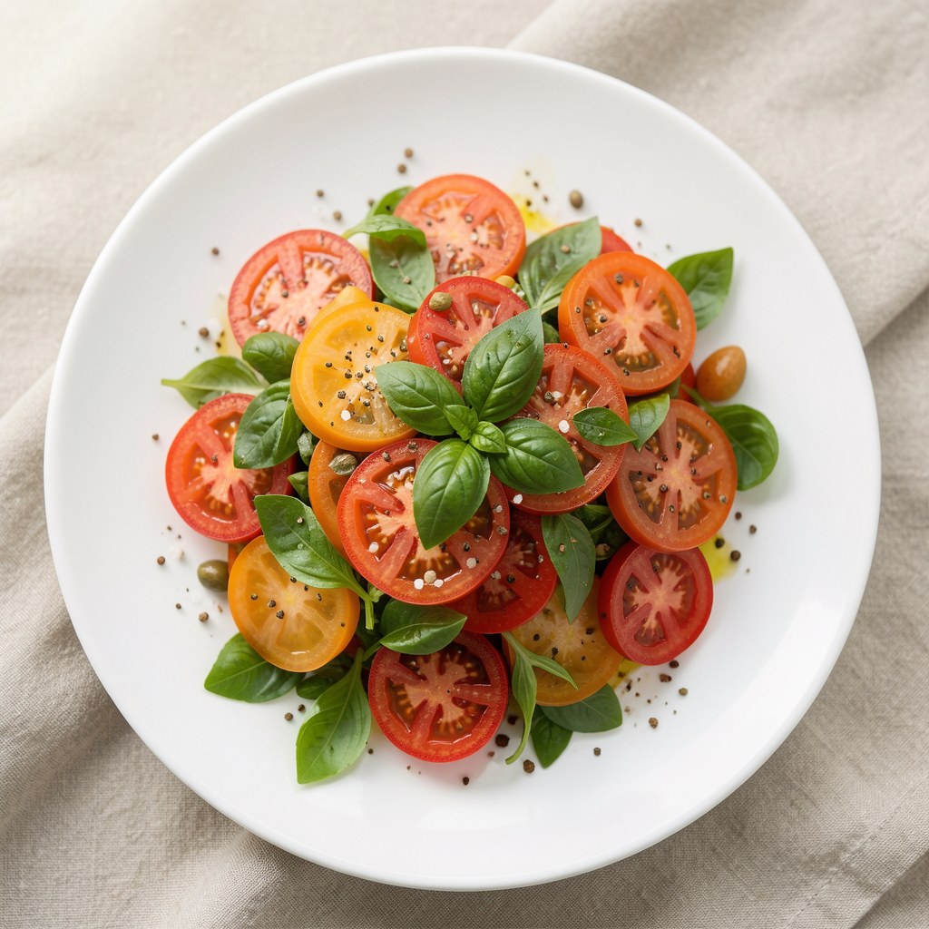 surowka z pomidorow i bazylii