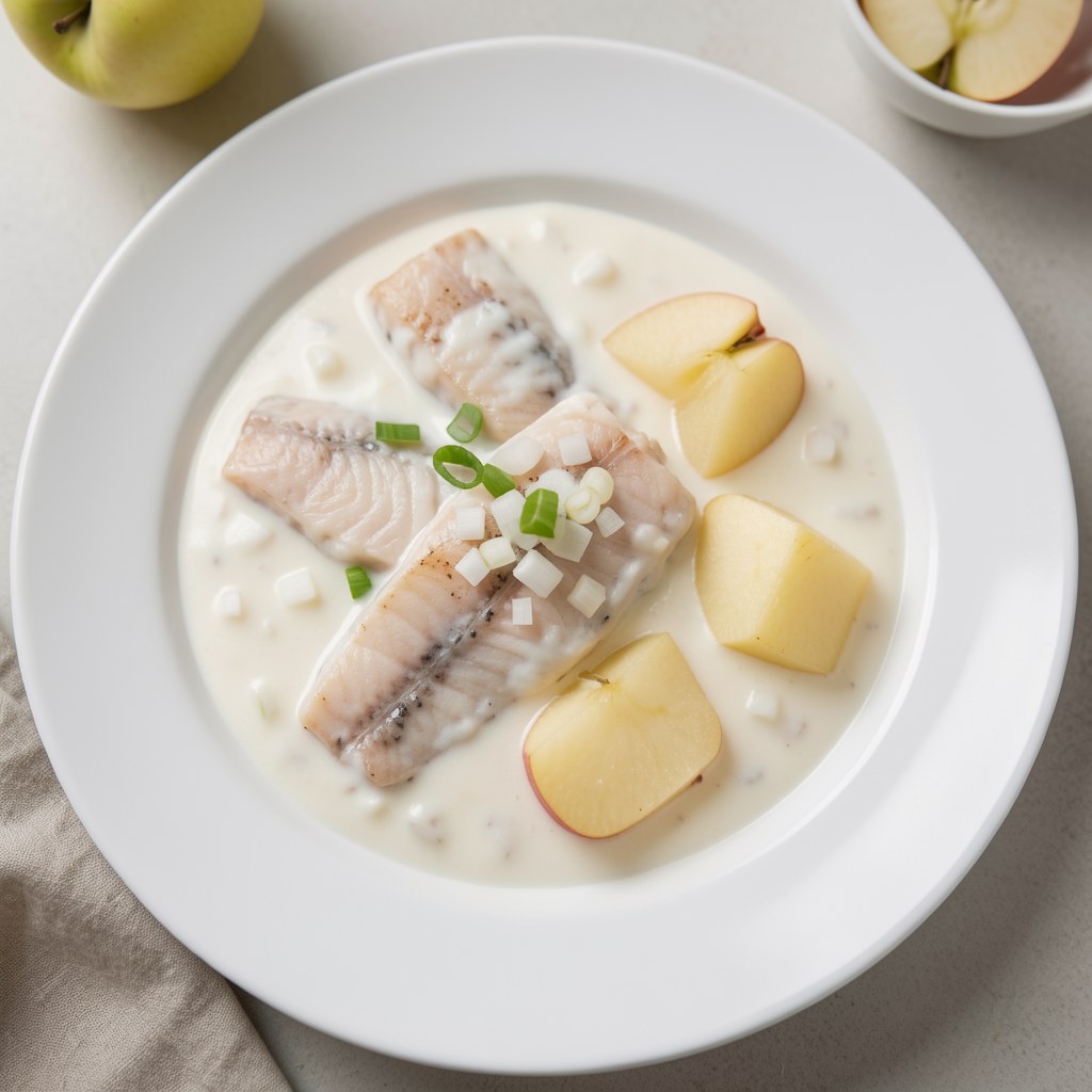 Śledz w śmietanie z mleczem