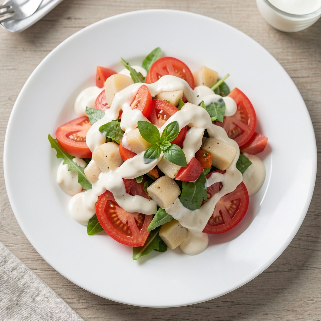 Surówka z porów z majonezem