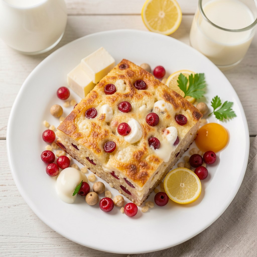 Legumina z kaszy krakowskiej z rodzynkami