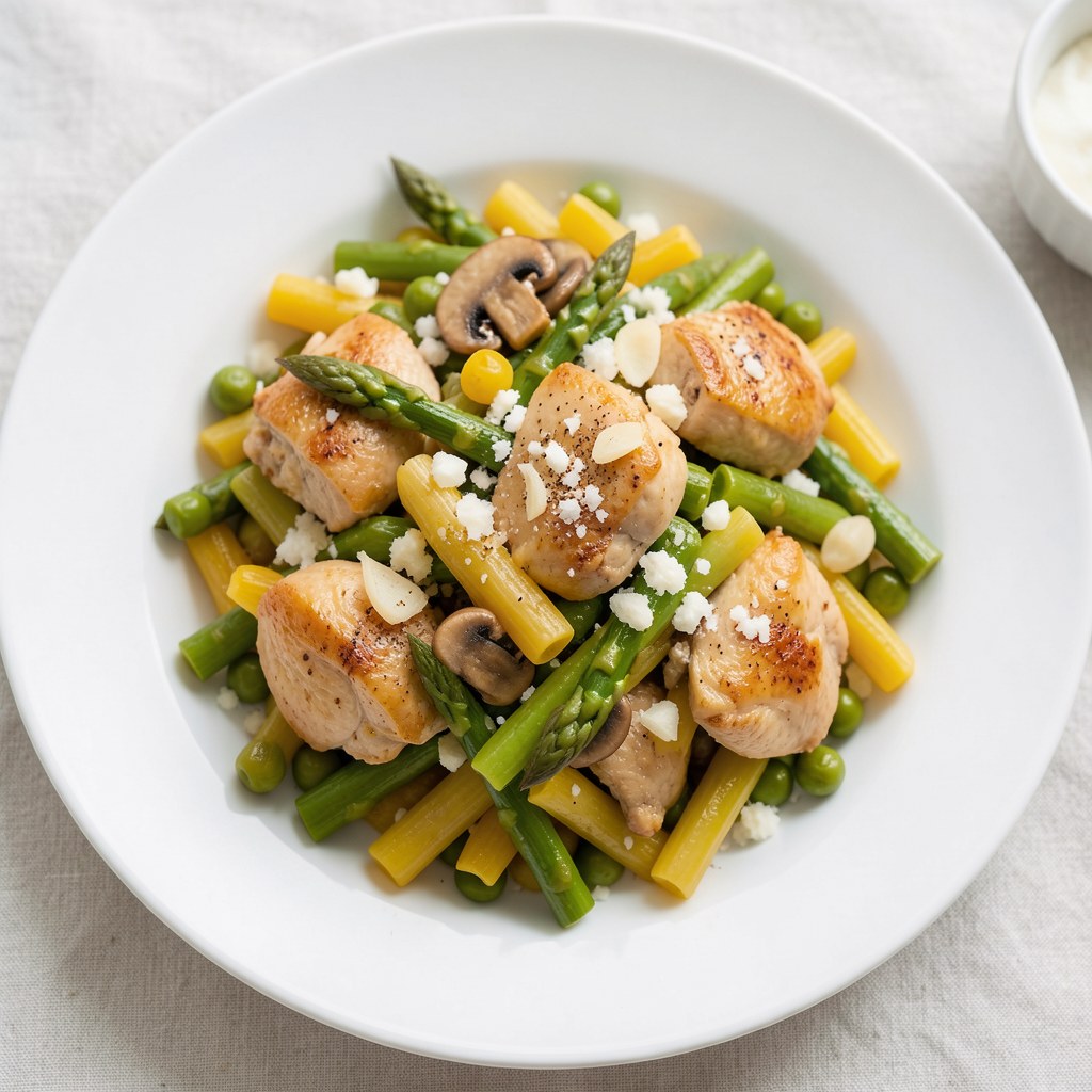 Fasolka szparagowa z kurkami