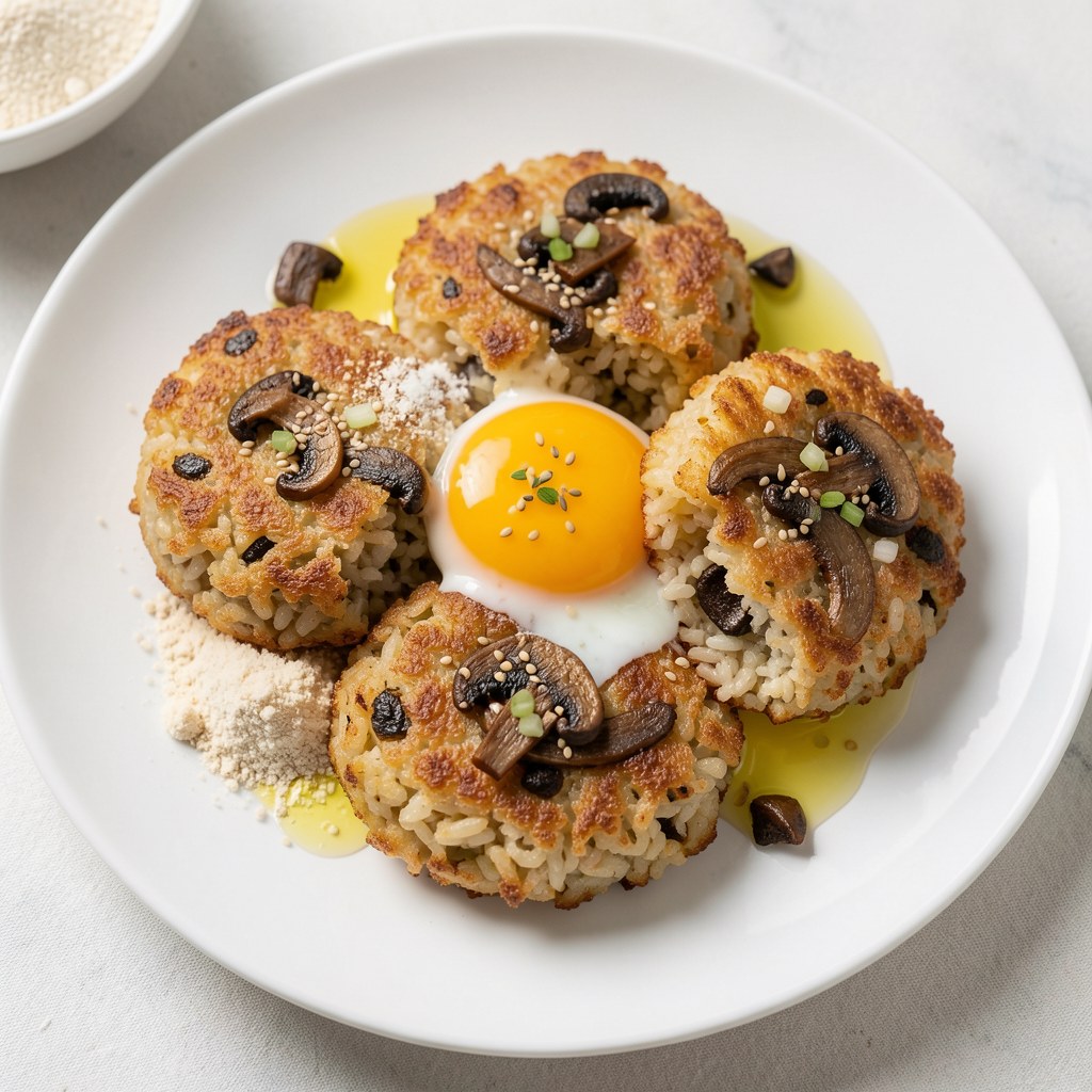 Krokiety grzybowo-ryżowe