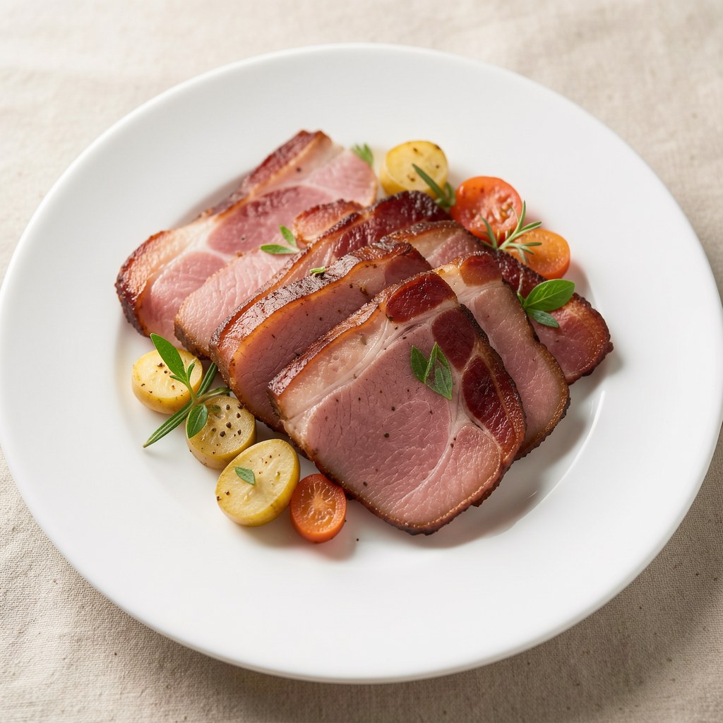 Szynka gotowana na parze