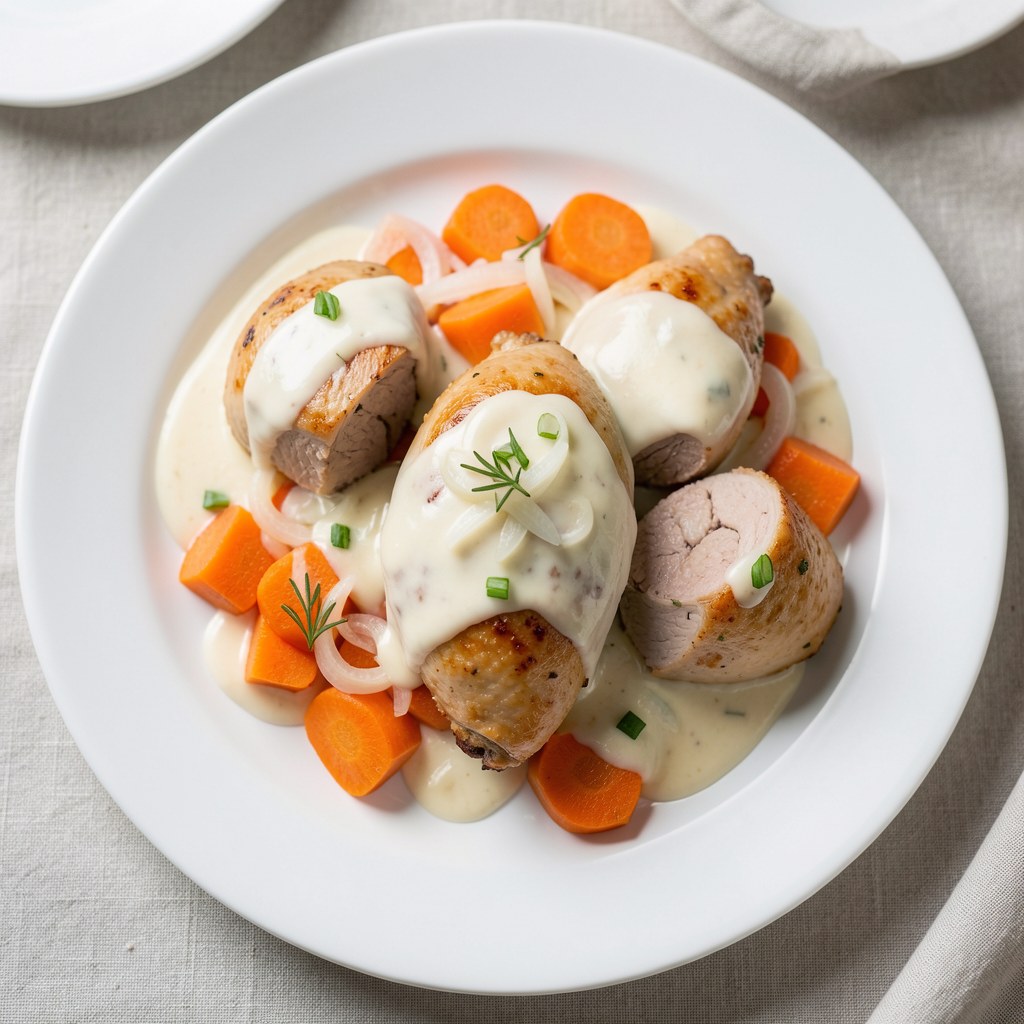 Udka królicze w marchewce