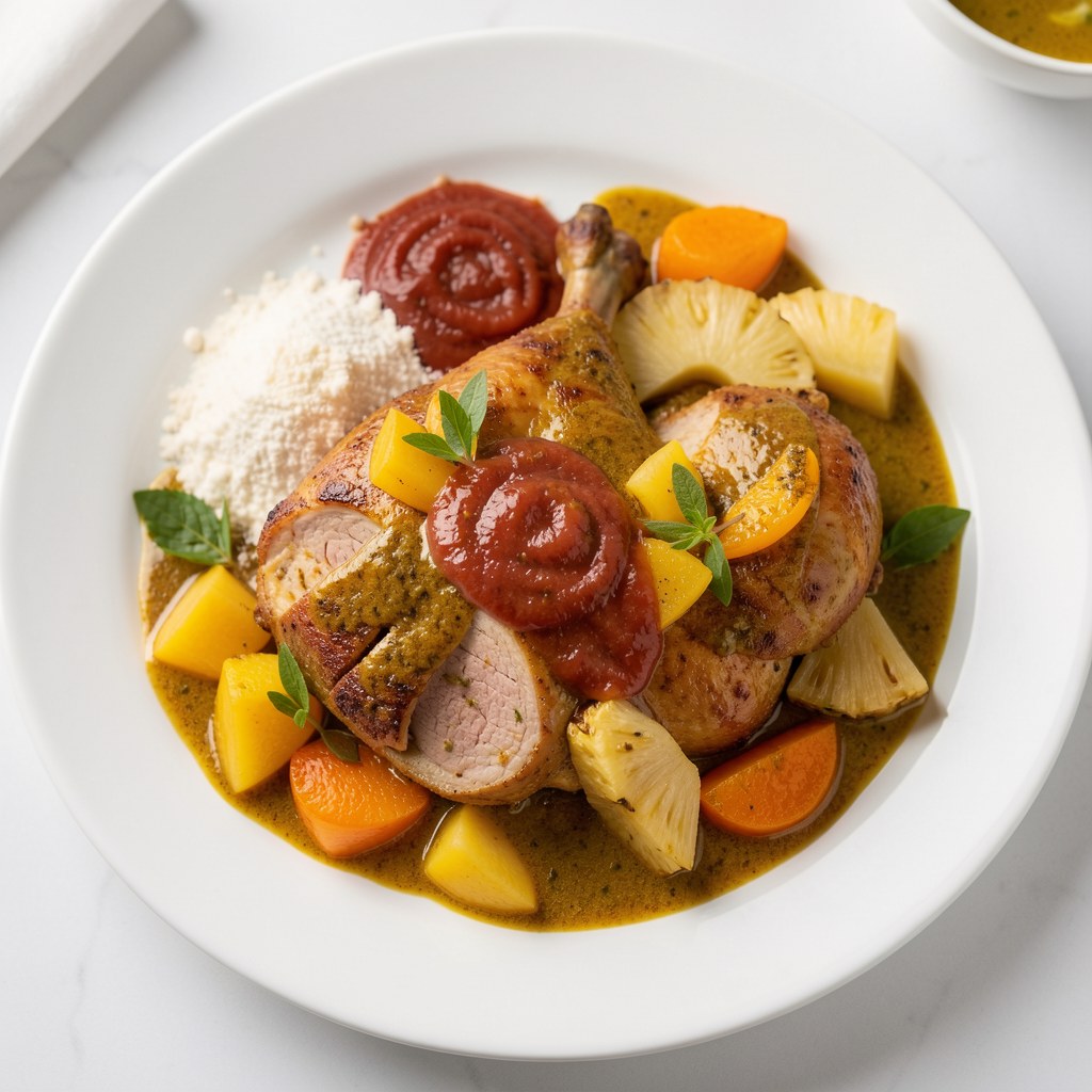 Kotleciki z indyka z owocami