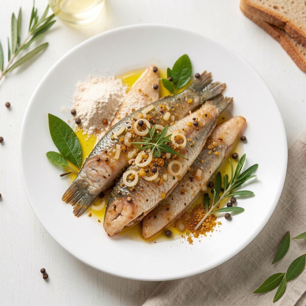 Smażone śledzie w marynacie