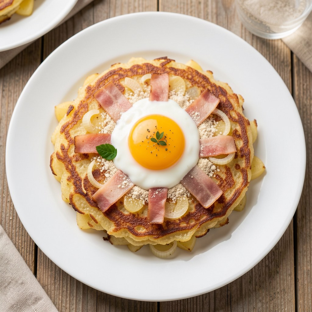 Placki ziemniaczane smażone na blasze