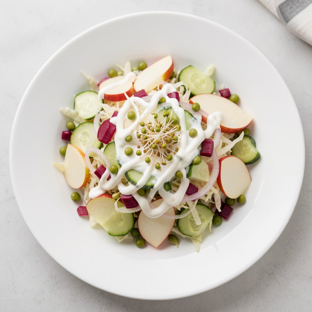 Wielowarzywna  biała surówka