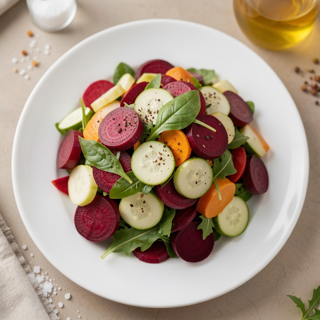 Sałatka z buraków i cukini do słoików