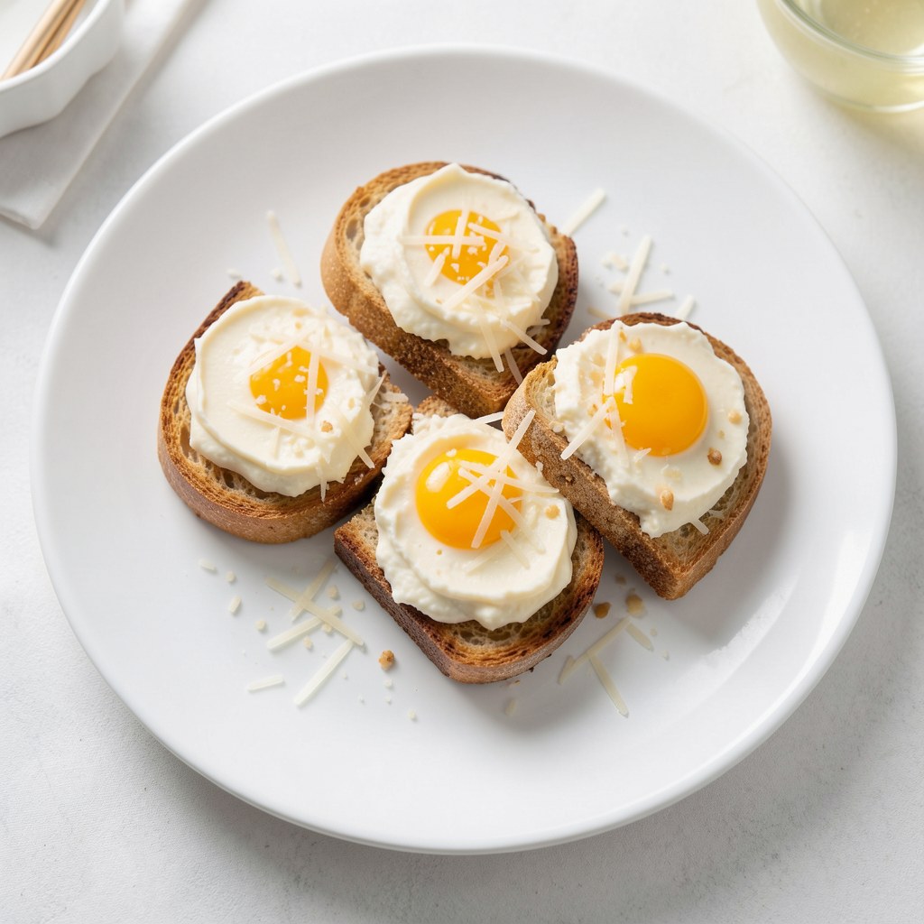 Wykwintne grzanki z parmezanem