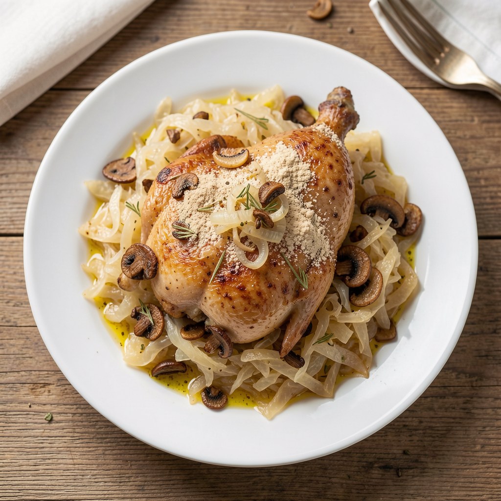 Kaczka duszona z kapustą