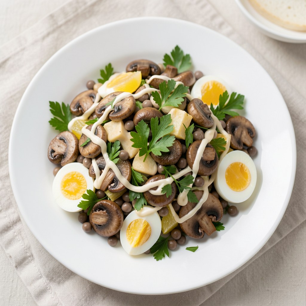 Sałatka z pieczarek.