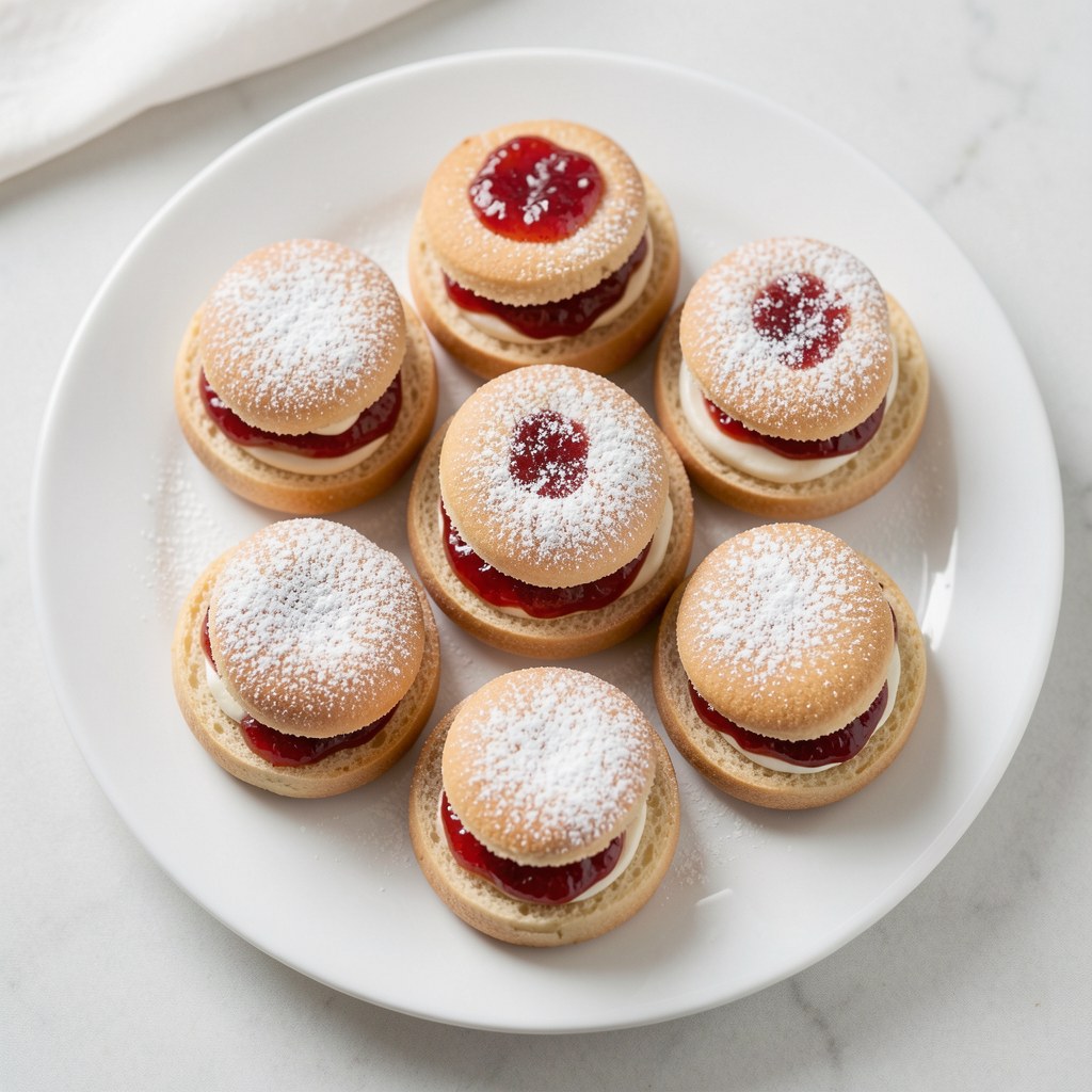 Kruche ciasteczka z dżemem