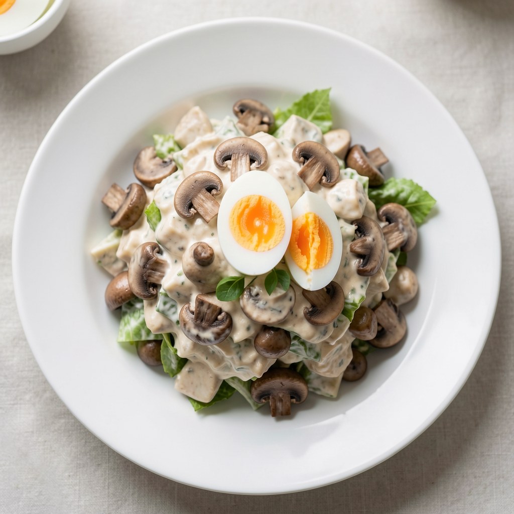 Sałatka z pieczarkami