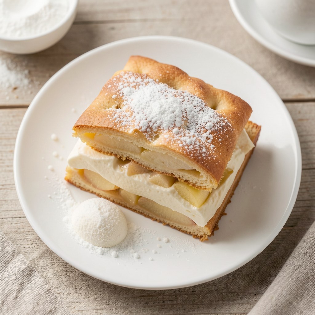 Jabłecznik z budyniem