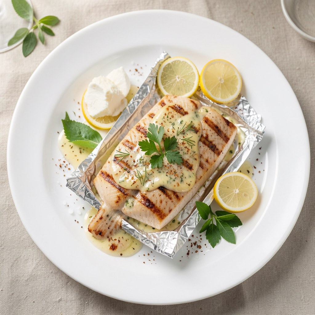 Śledź z grilla z cytryną