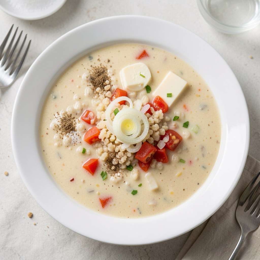 Zupa z kaszy jaglanej