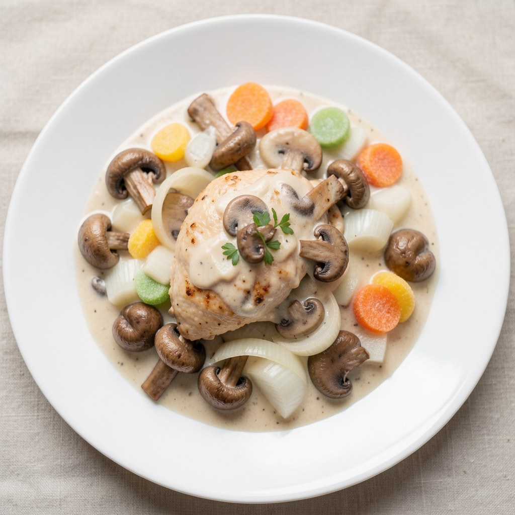 Sos pieczarkowo-drobiowy