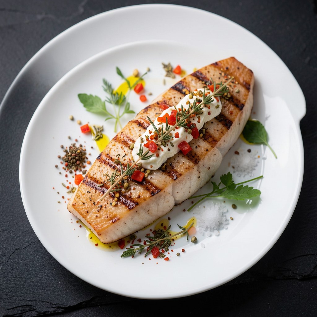 Ryba podpiekana na ciemno