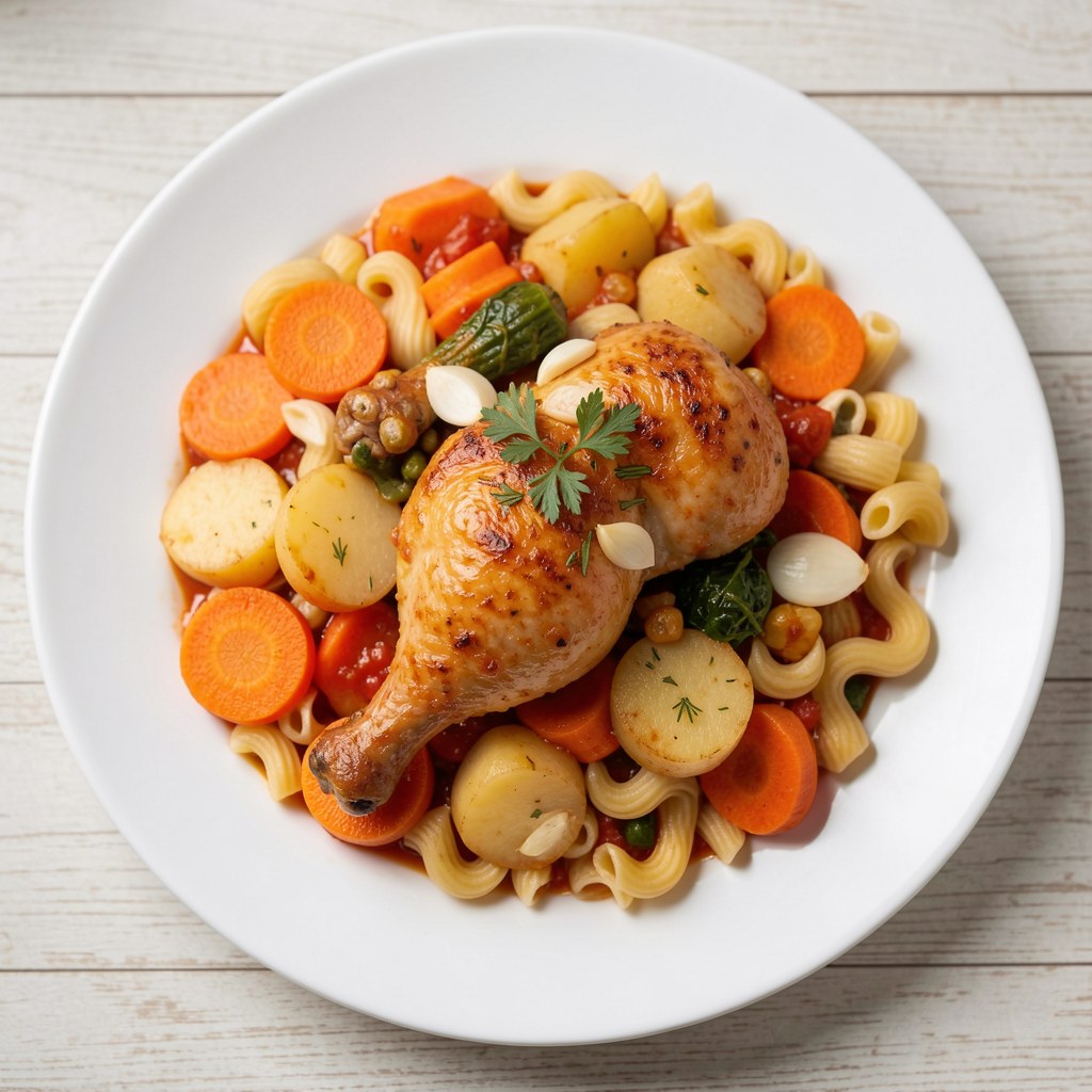 Kurczak z warzywami na ostro