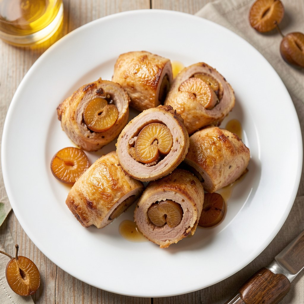 Roladki ze śliwkami