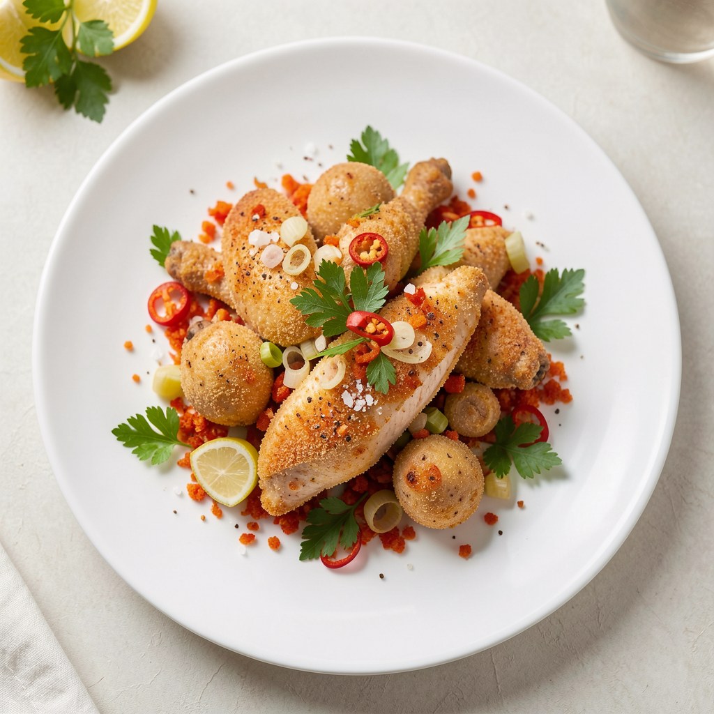 Filet z kurczaka z kurkami i pietruszką