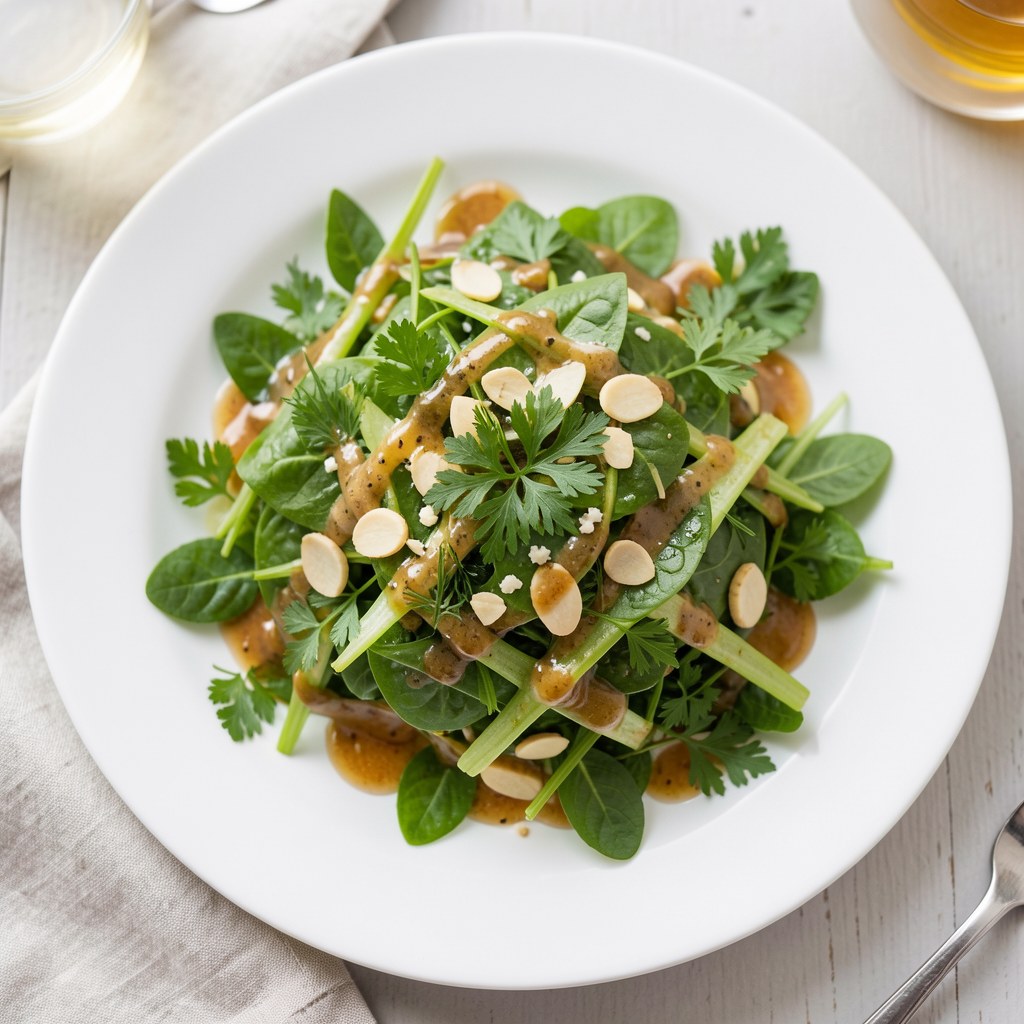 Sałatka z pokrzywą i szczawiem