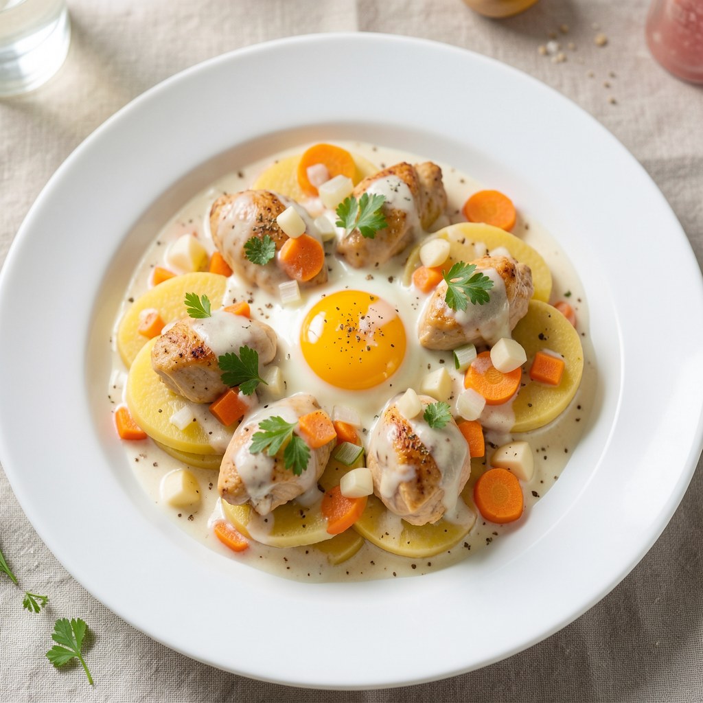 Kluseczki marchewkowe z kurkami