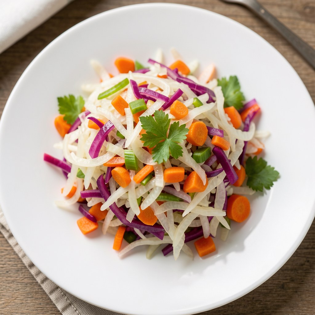 Surówka z białej i czerwonej kapusty