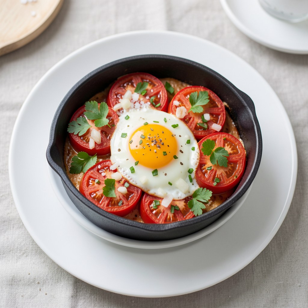 Pomidory zapiekane z jajkiem
