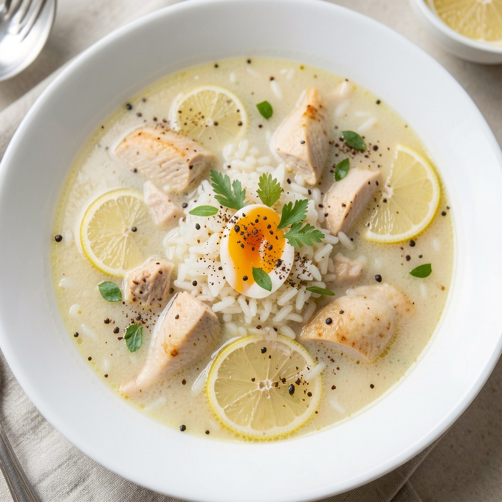 Zupa cytrynowa z kurczaka
