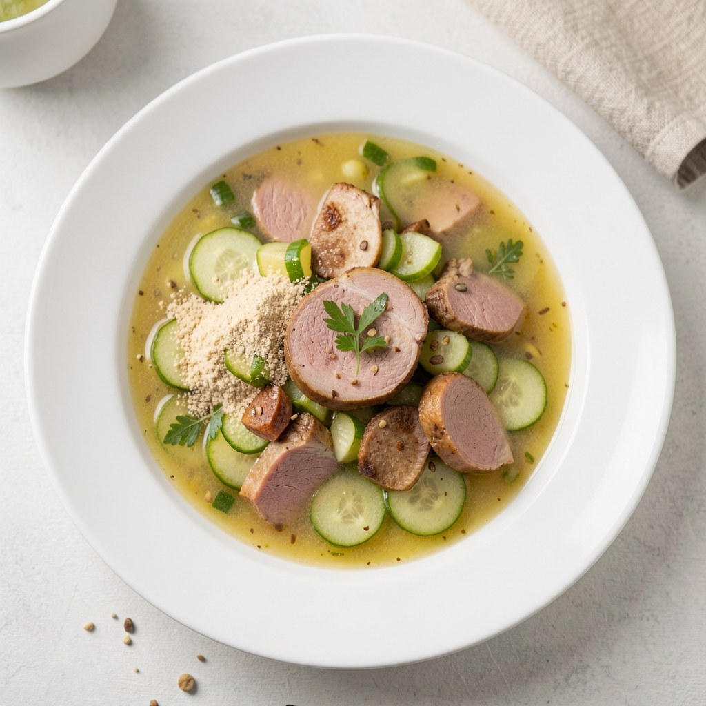Zupa ogórkowa z boczkiem