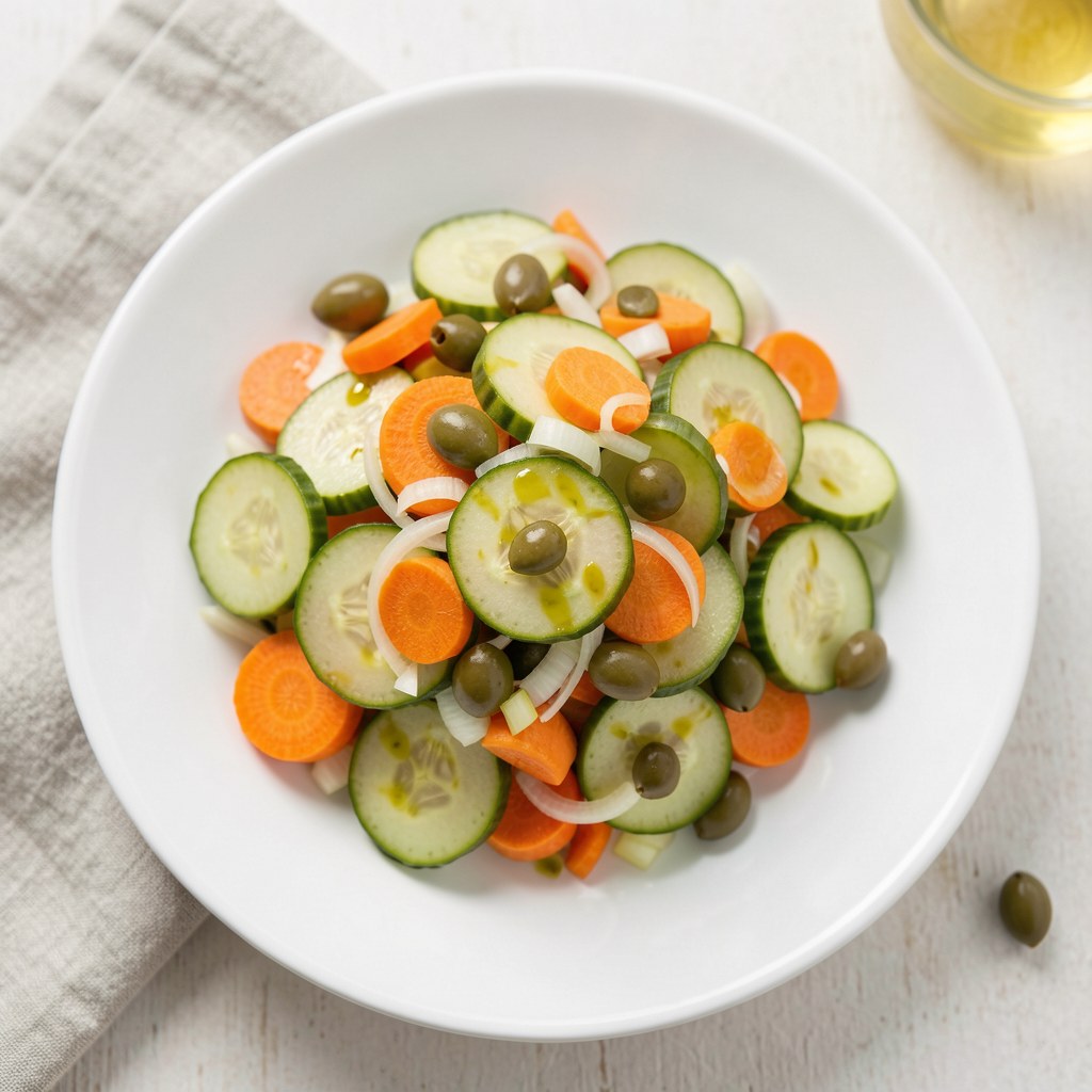 Sałatka z kiszonych ogórków